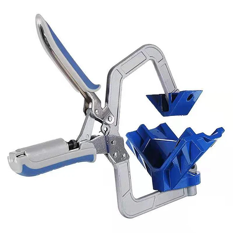 Abrazadera de esquina autoajustable de 90 grados, abrazadera de marco frontal, abrazadera de carpintería, abrazadera de ángulo recto rápido