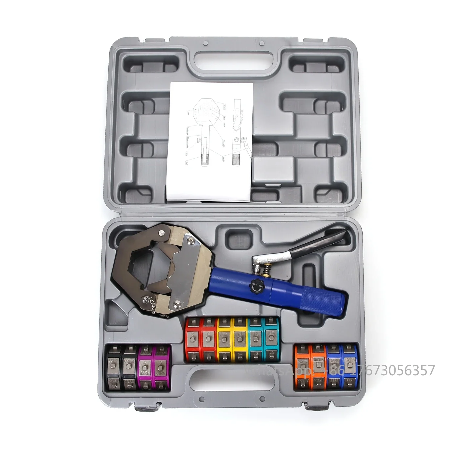 

Manual Hydraulic Hose Crimping Tool Auto A/C Hose Crimper Repair Air Condition Hose