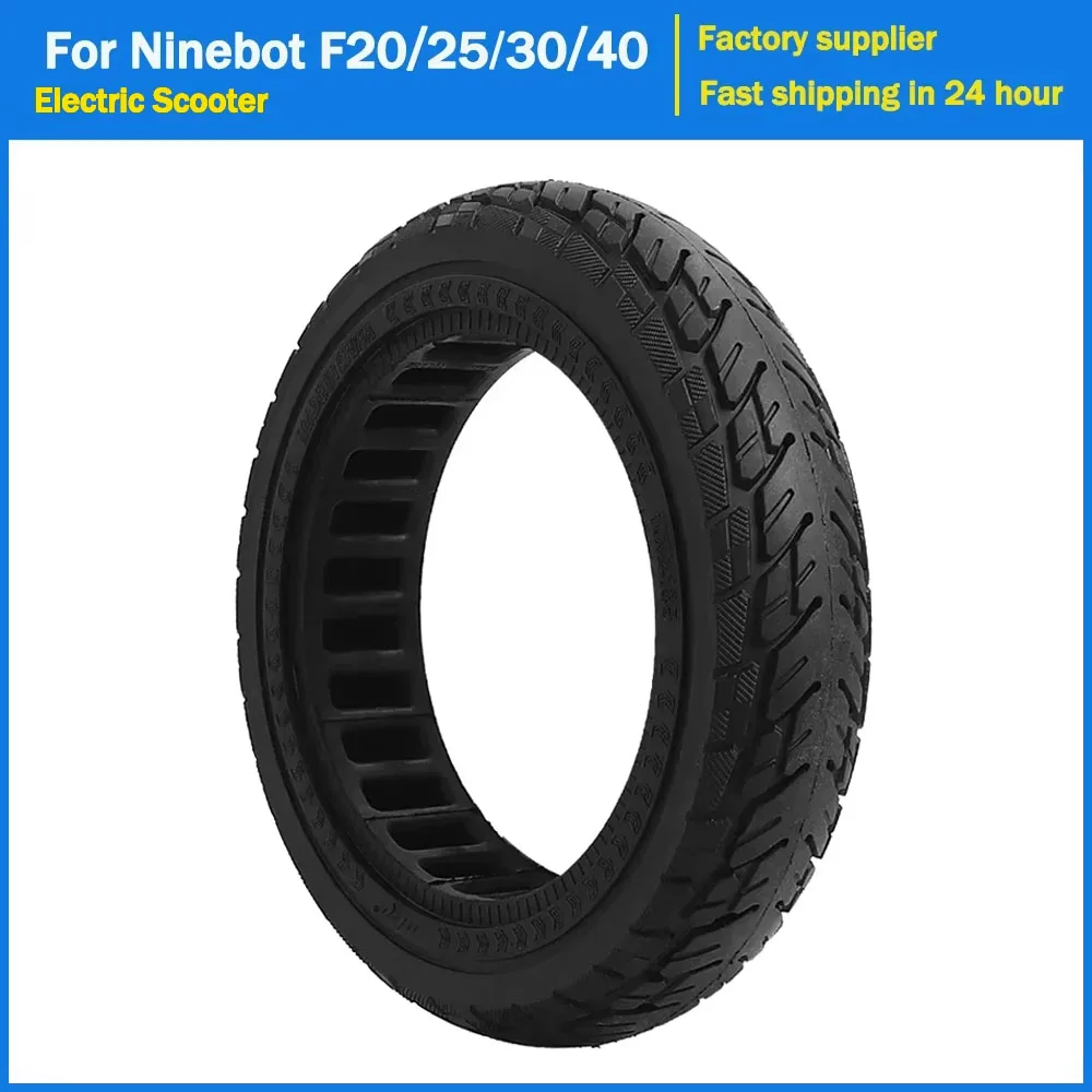 

10x2.125 Thickened Solid Tire Hollow Explosion Proof Tyre for Segway Ninebot F20 F30 F40 Electric Scooter Stab-proof Wheel Tires