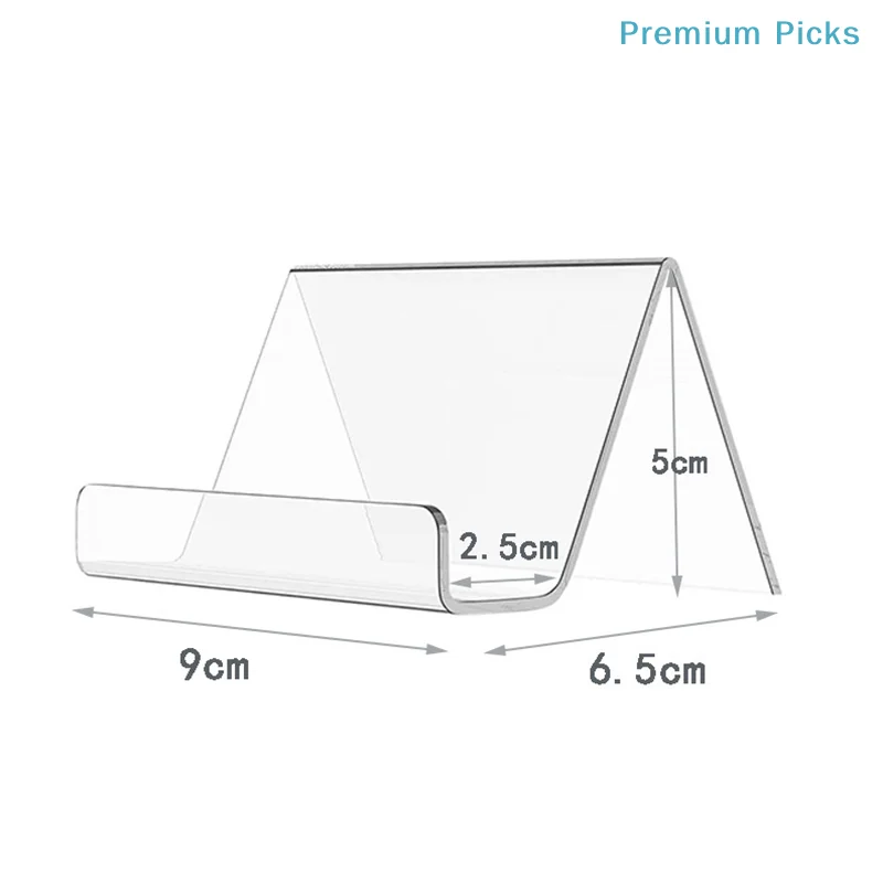 portableTransparent Acrylic Desktop Business Card Holder Table Desk Shelf Box Storage Display Stand Restaurant Office Supplies view 6