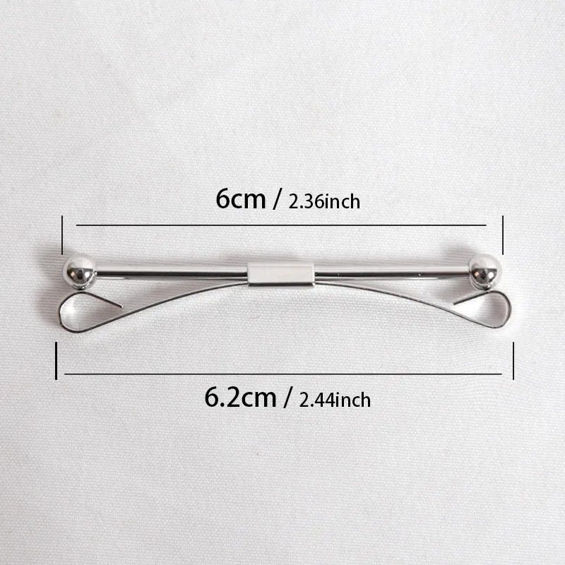1PC Metal Collar Clip Shirt Men High-grade Non-injury Clothing Women Buckle Neckwear Clips Classic Gifts Luxury Tie Accessories