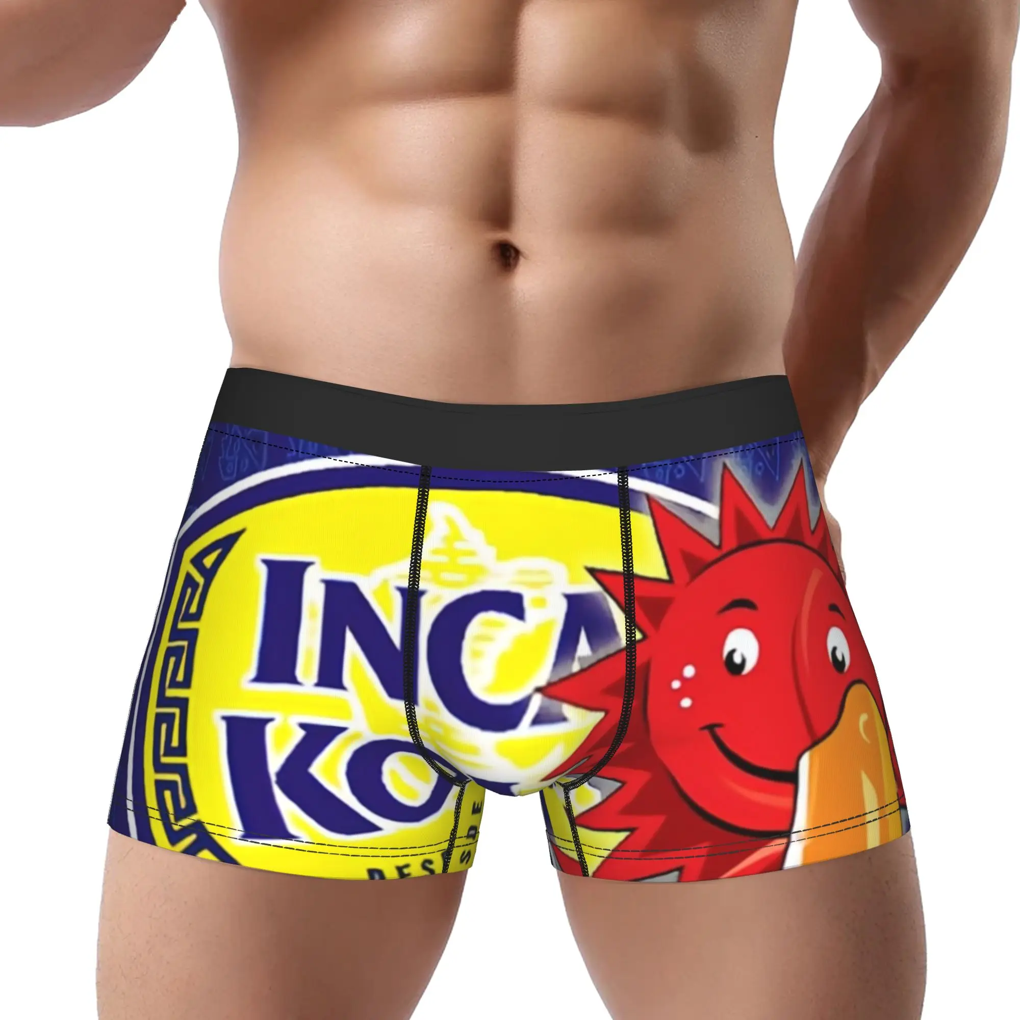 iInca Kola Sun Character  iInca Kola Underpants Breathbale Panties Men's Underwear Ventilate Shorts Boxer Briefs
