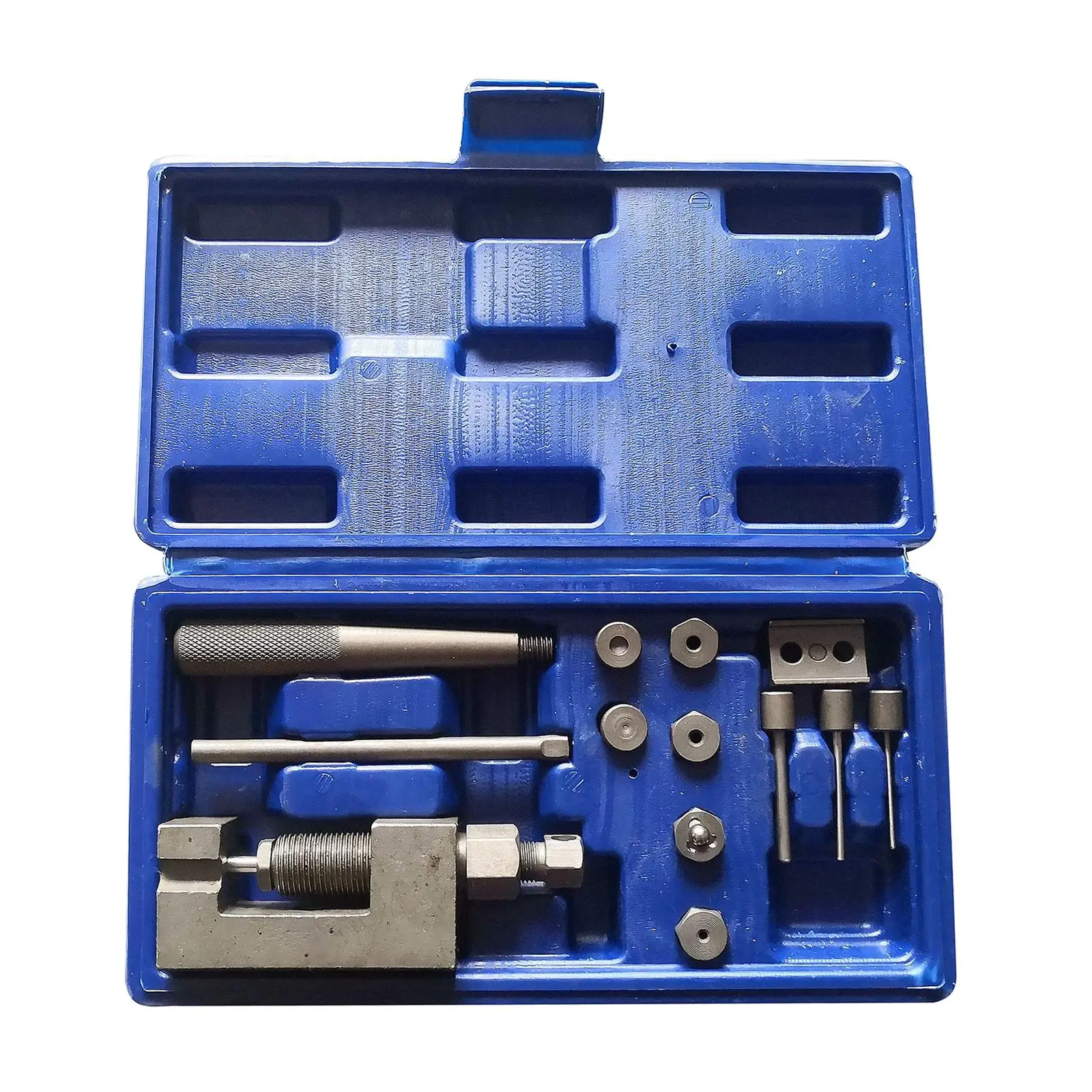 

Adjustable Chain Breaker and Riveting Tool for Motorcycle Chain 520 525 530 630 Heavy Duty Mechanic Tools