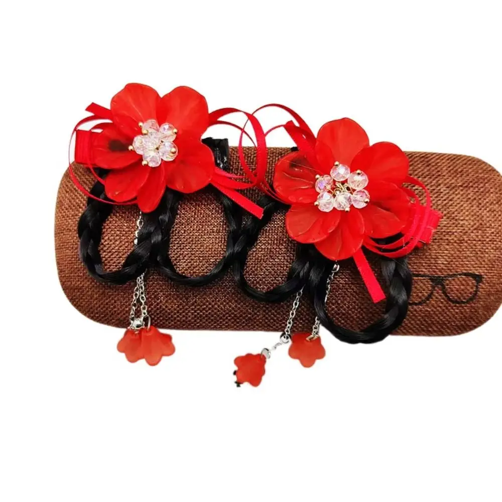 

Resin Flower Han Clothes Accessories Children Hair Clip Wig Braid Head Wear Ancient Style Hairpin Women Hair Accessories