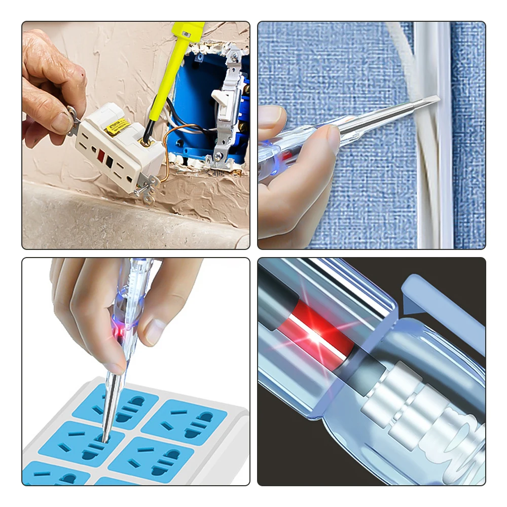 Penna tester di tensione intelligente 70-250V Rilevatore di potenza digitale a induzione senza contatto Matita Sonda per cacciavite elettrico impermeabile