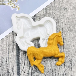 Horse Silicone Sugarcraft Mold Resin Tools Cupcake Baking Mould Fondant Cake Decorating Tools
