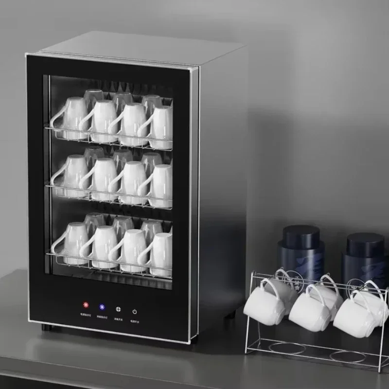 Disinfection cabinet home office tea cup small vertical high temperature sterilization bowl counter kitchen cup tea set