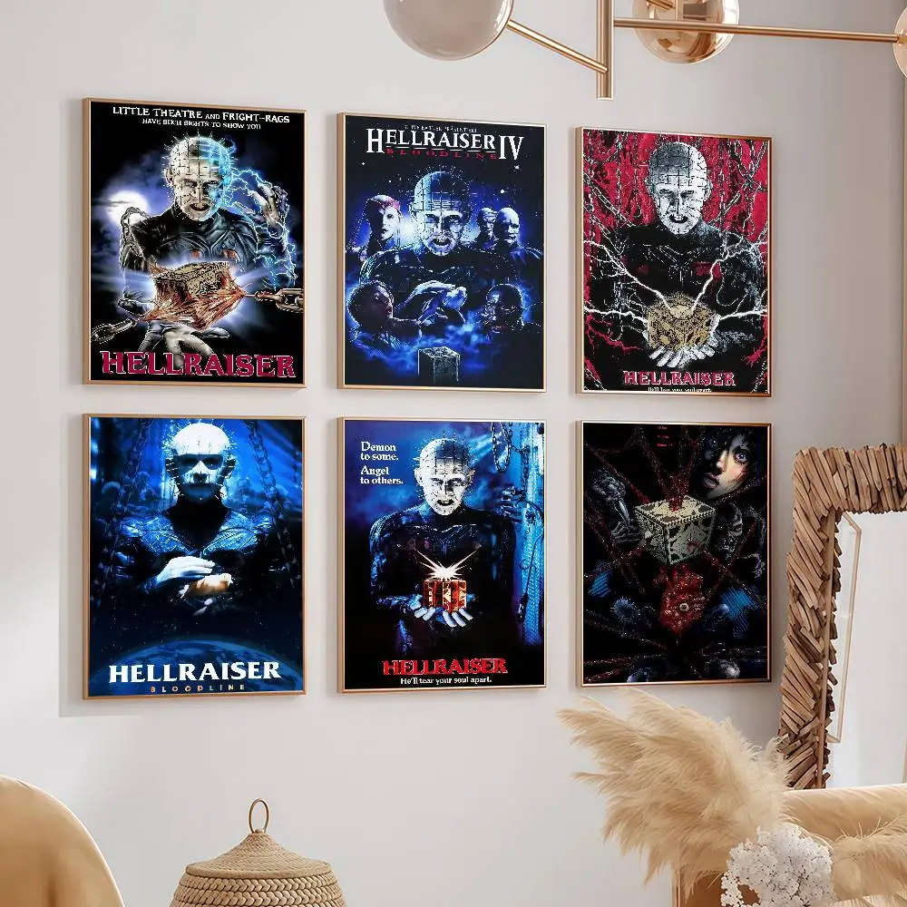 Classic Hellraiser Movie Posters Wall Decorations For Dorm Rooms Bedroom And Living Room Gift