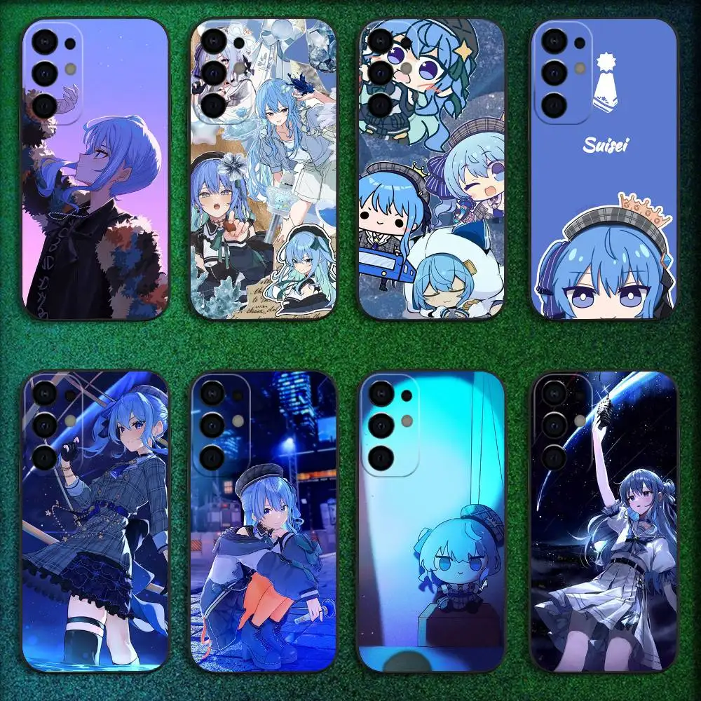 

Singer H-Hoshimachi Suisei Phone Case For Samsung S25,S24,S21,S22,S23,S30,Ultra,S20,Plus,Fe,Lite,5G Black Cover