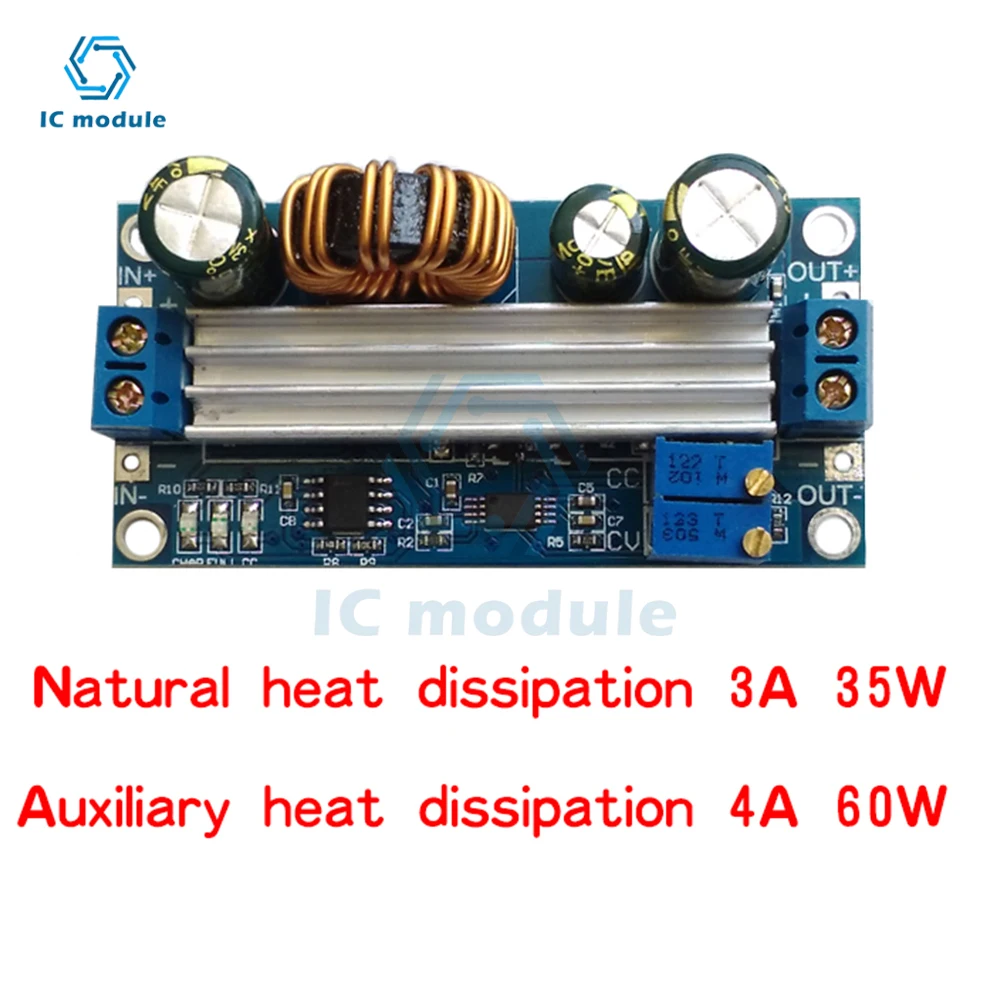 CC CV Adjustable 3A 35W DC 5 -30V to DC 0.5 -30V Step Up Down Buck Boost Converter Power Supply Module Voltage Regulator