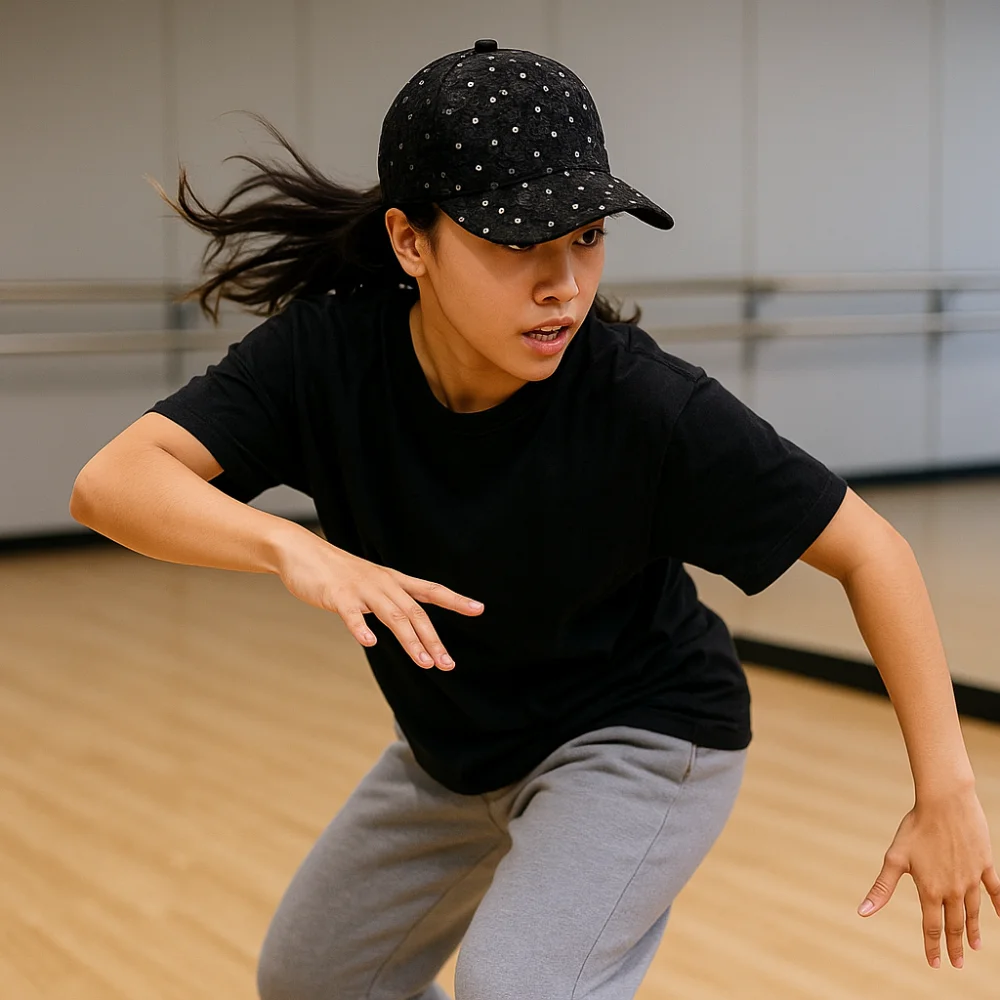 New Rhinestone Baseball Cap Trendy Anti-Sun Designer Sun Hat Adjustable Anti-uv Embroidery Hats