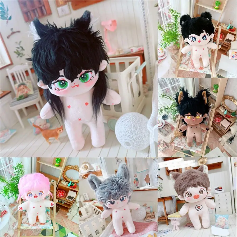 Durable Plush 20cm Cotton Doll Can Be Placed in A Shape Soft Stuffed Plush Doll Anime Cartoon Nude Doll