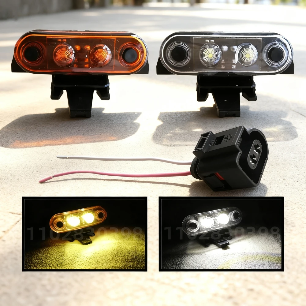 1Pc 24V Cab Roof LED Light For Volvo FH FM FH12 FH16 FM12 Dump Truck Spare Parts Top Signal Lamp With 2Pin Connector