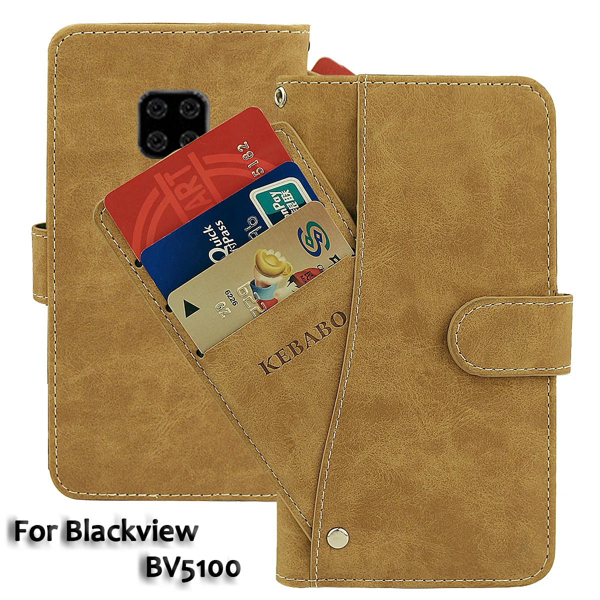 Cartera de cuero Blackview BV4900 BV5100 BL5000 BL6000 BL8800 Pro 5G funda de lujo antideslizante fundas protectoras para teléfono bolsas