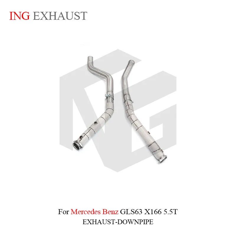 

ING Remote Valve Stainless Steel Catback for Mercedes Benz GLS63 X166 5.5T Engine Tube Race Muffler Exhaust Hot Accessories