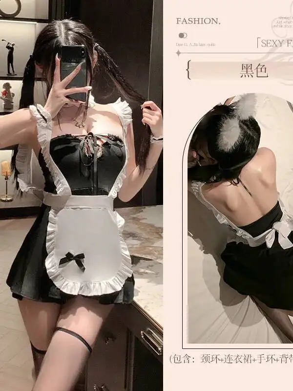 Uniforme de demoiselle d'honneur Bustier à lacets, décolleté en V profond, robe Sexy de désir pur, élégante, mode femmes, Mini robe hauts BL0Y