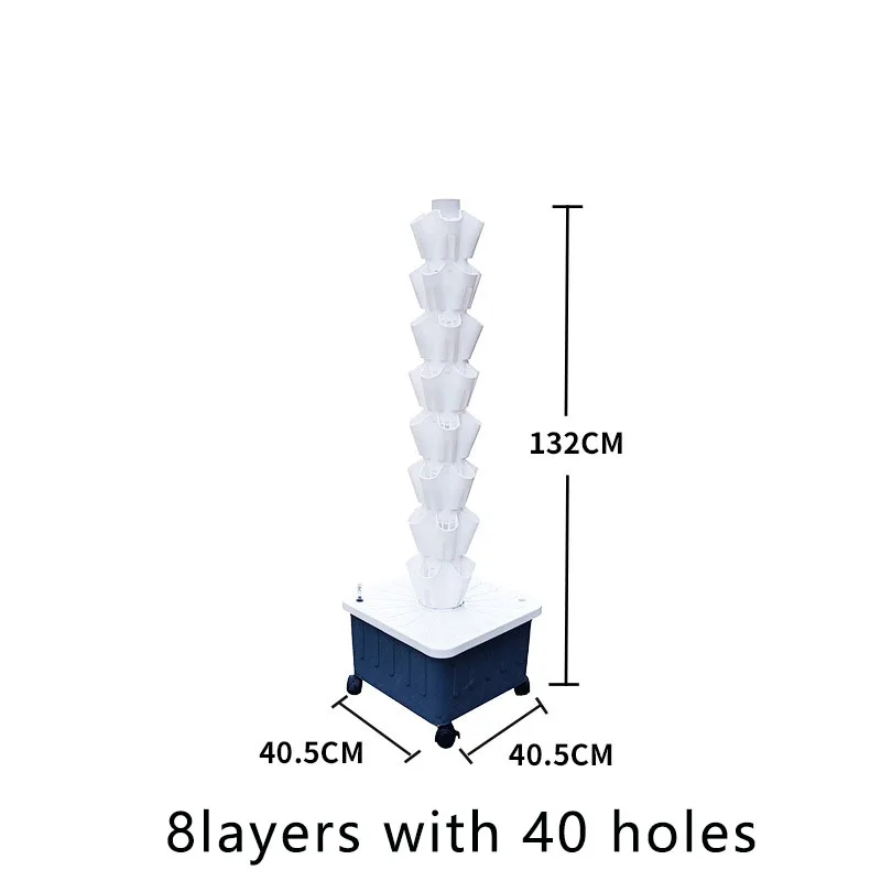 Soilless Culture Hydroponics Growing System Tower Vertical Planting Tower Agricultural Greenhouse Garden Balcony Outdoor