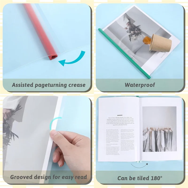 

AT82-Pack 50 Clear Report Cover Sheets With Sliding Binding Bars, 70-Sheet Capacity, 9Mm Transparent Resume Folder Covers