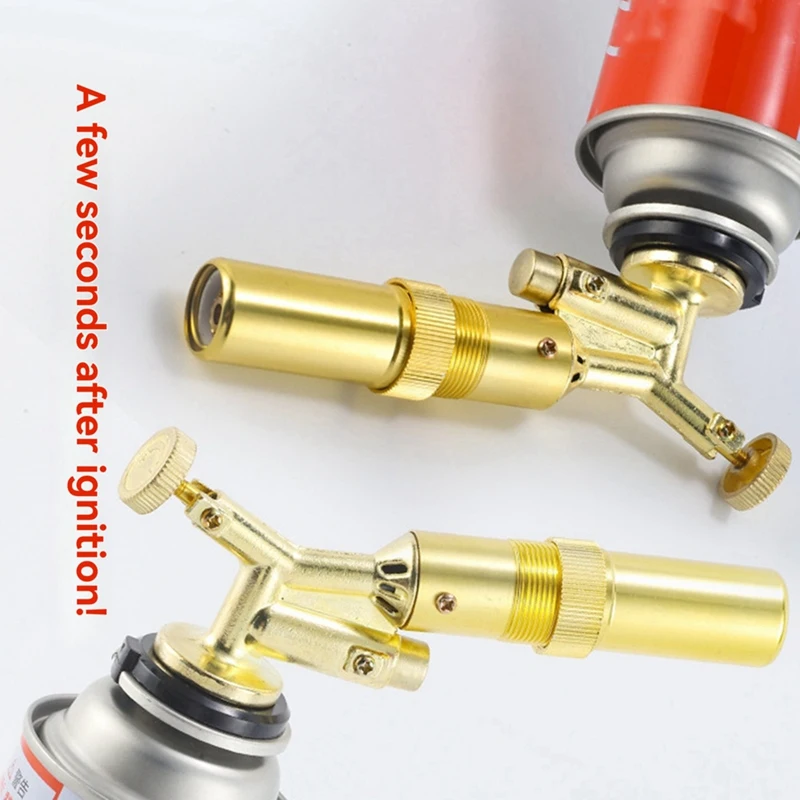 Welding Torch Gas Burner Flame Tool Blower Pure Copper Gas Welding Supplies Barbecue Auto Ignition Kitchen Baking Tool