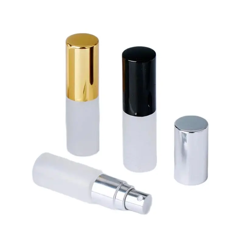 

5ml Frosted Matte Glass Perfume Bottle Cosmetics Perfume Refill Bottle Travel Essentials Sample Vial Spray Bottles 25/50/100Pcs