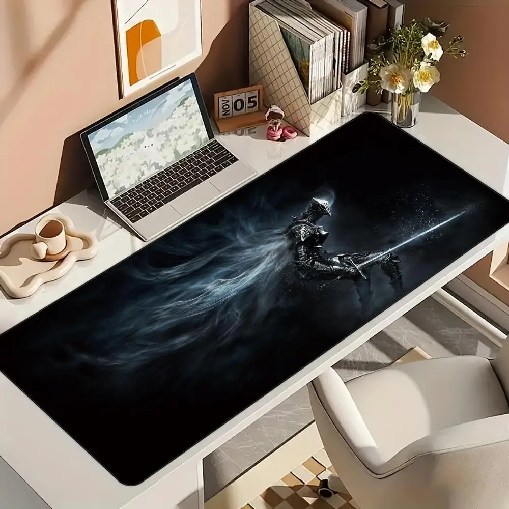 

Black Armored fantasy warrior Mouse Pad Desk Mat with Stitched Edge Rubber anti-slip base pc accessories Gaming mat mouse pads