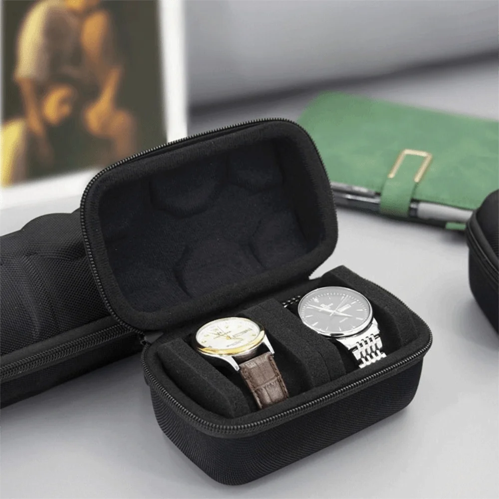 

2/3/4/5/6 Slots Portable Watch Box EVA Material Waterproof Watch Display Case with Handle Anti-scratch Watch Storage Bag