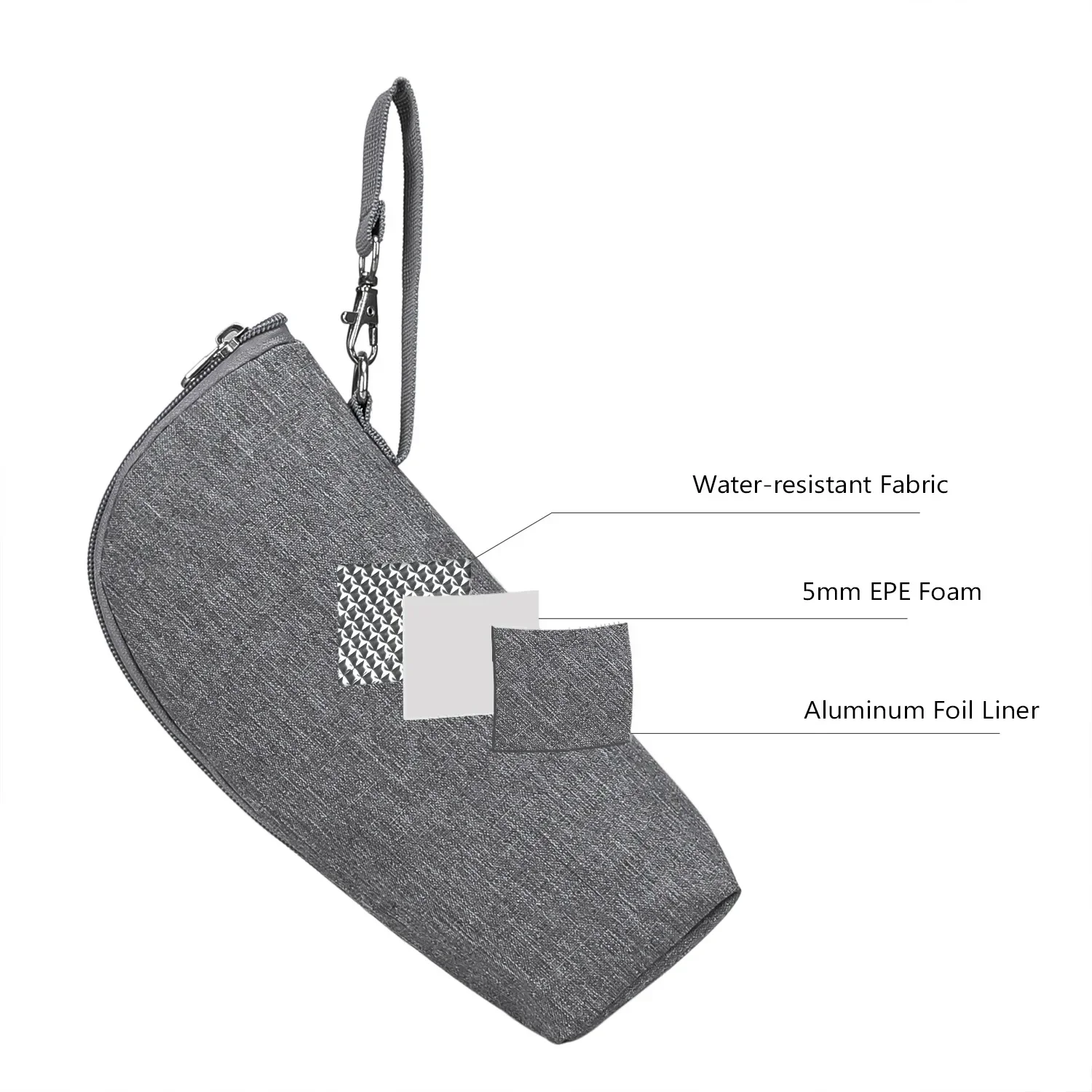 Babyflaschenwärmer-Tasche, tragbare Isolier-Tasche aus Aluminiumfolie für Babyflaschen, Hängetasche für Kinderwagen zum Aufbewahren von Bechern – Detail 12