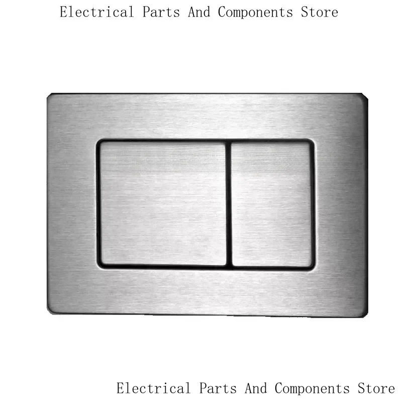New Inventions Parts,Double Push Button Solid Brushed Gold Flush Plate Concealed Toilet Cistern Panel