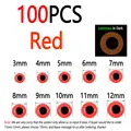 100 piezas Rojo