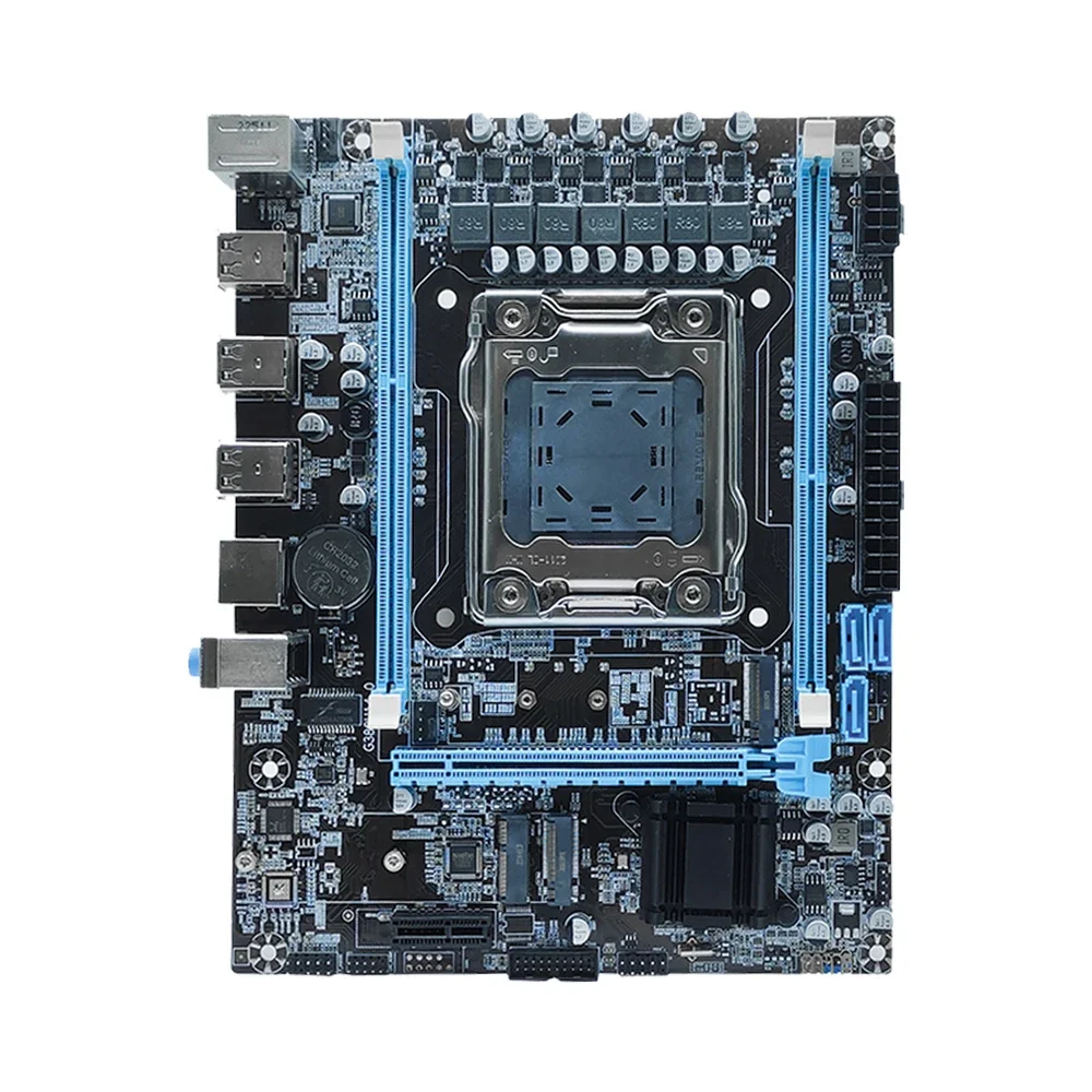 MOUGOL X79 LGA 2011 Motherboard Combos XEON Kit E5 2640 V2 CPU 6 cores/12 threads And 16GB DDR3 RAM 1600Mhz Memory ECC REG