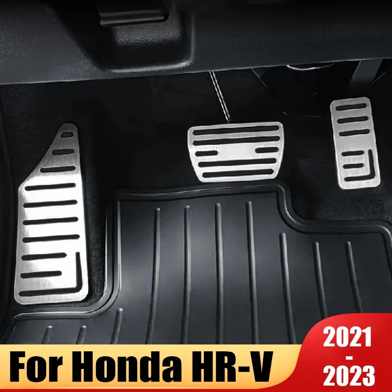 Für Honda HR-V HRV 2021 2022 2023 Auto Fußpedale Gaspedal Bremspedal Abdeckung Rest Pedale Kein Bohren Rutschfeste Matte Zubehör