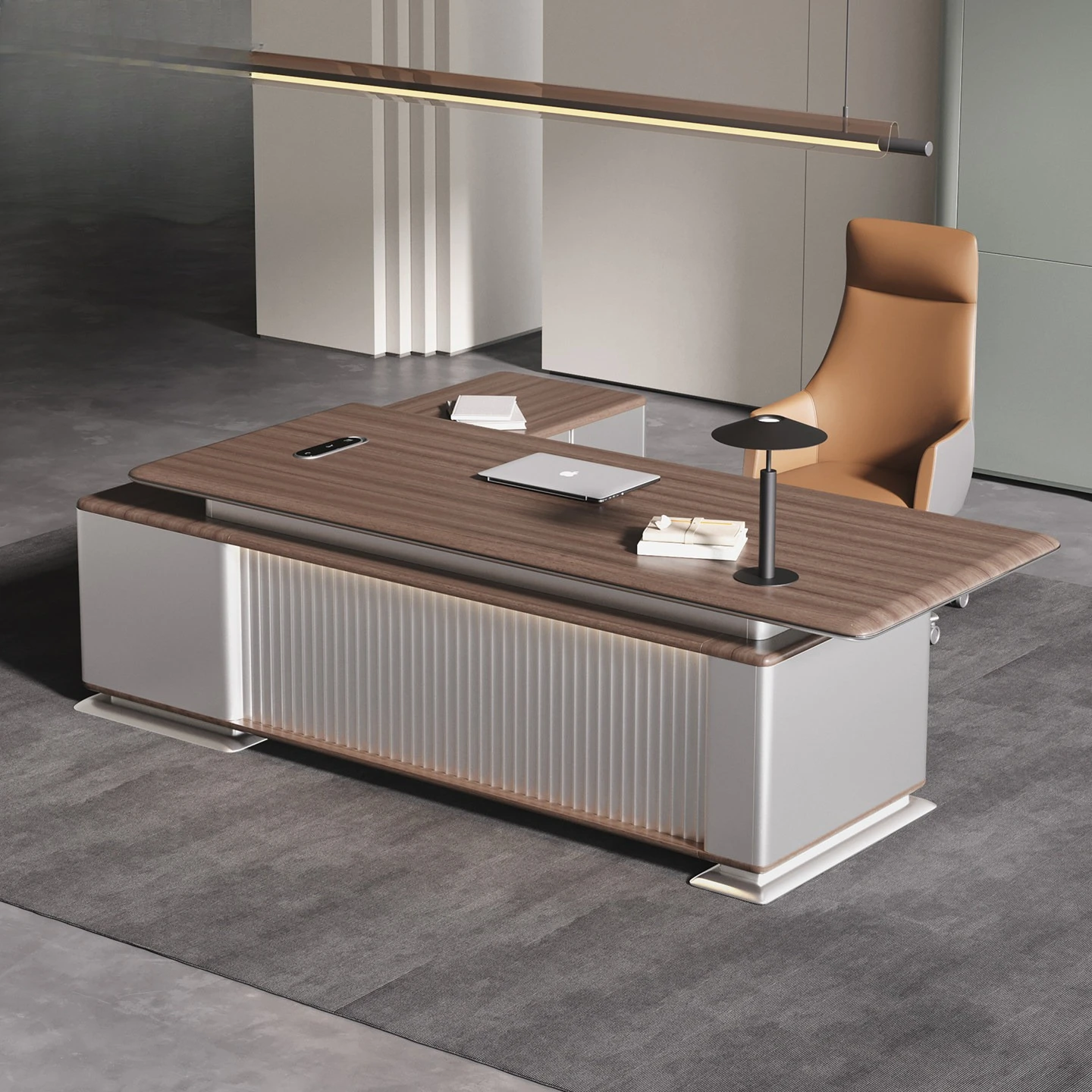 Simple desk Modern office manager Large desk President desk