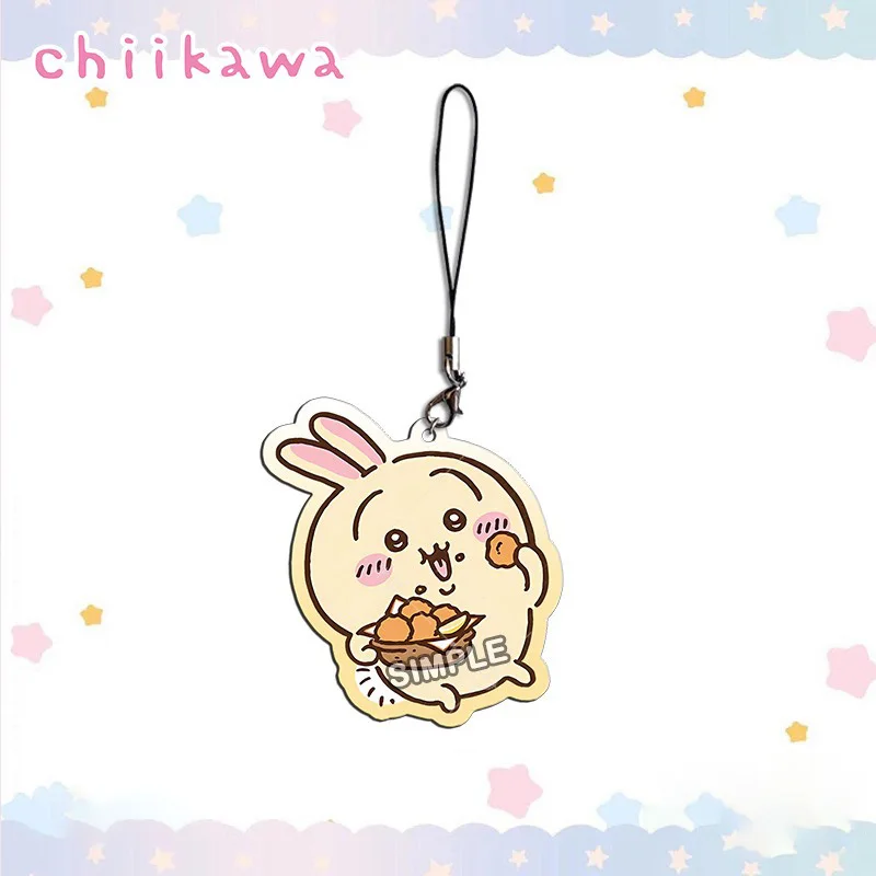 Chiikawa Food Series Keychain Hachiware Usaki Cute Ultra-clear Acrylic Key Chain Anime Acrylic Phone Strap Backpack Pendant Gift - Image 4