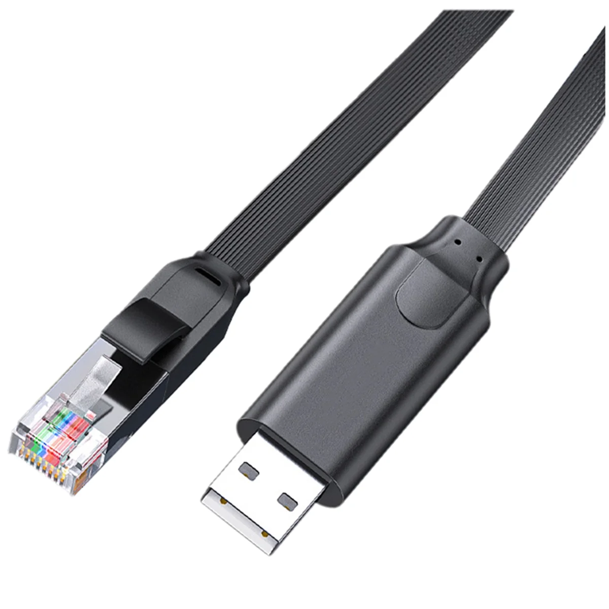 Cable de consola USB a RJ45, adaptador serie RS232 para ordenador portátil, Cable de consola convertidor USB RJ45 8P8C de 300cm
