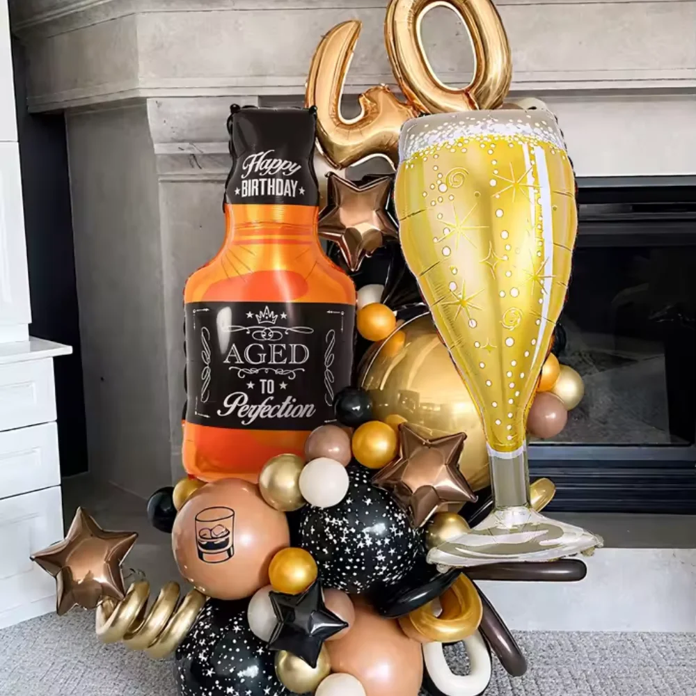 

Big Helium Balloon Champagne Goblet Balloon Adult Wedding Birthday Party Decorations Kids Ballons Globos Event Party Supplies
