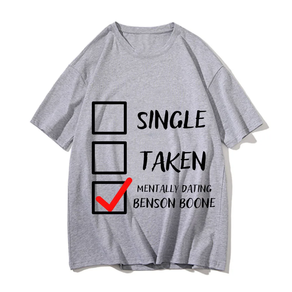 Camiseta Single Taken Benson Boone, camiseta de Manga/cómic de Hip Hop, camiseta informal de manga corta de algodón 100%, camiseta estampada para hombre/mujer