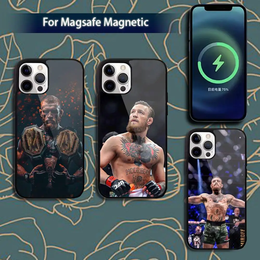 

C-Conor McGregor Boxing Phone Case For iPhone 16,15,14,13,12,11,Pro,Max,Plus,Mini,Magsafe,Magnetic Wireless Charging Case