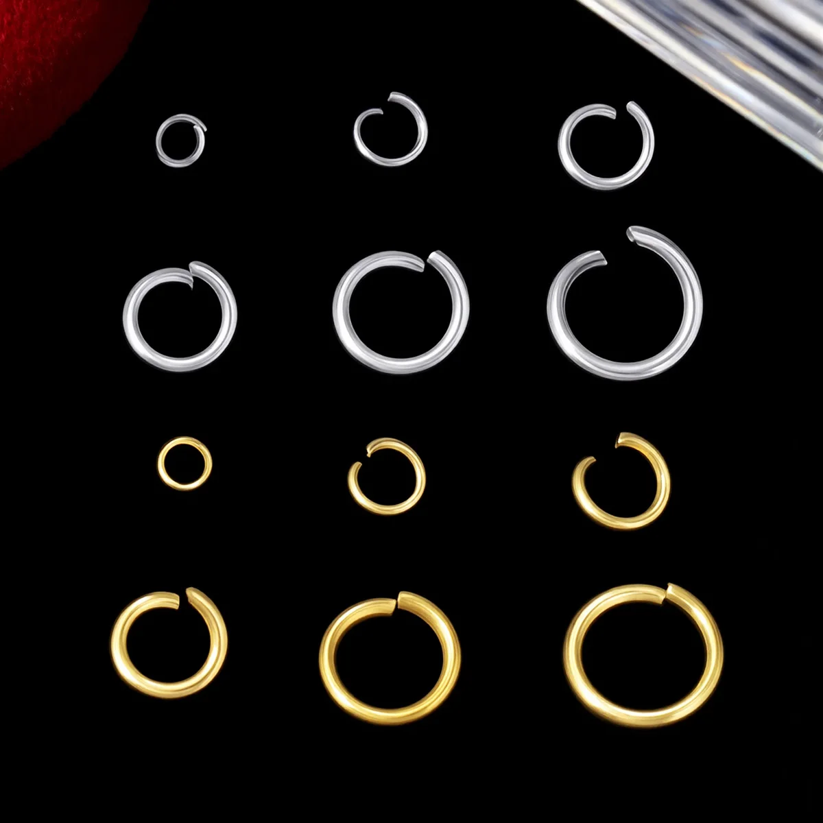 100-3000pcs 3/4/5/6/7/8mm 316L Stainless Steel Open Jump Rings Wholesale Handmade Jewelry Connectors Necklaces Bracelets Making