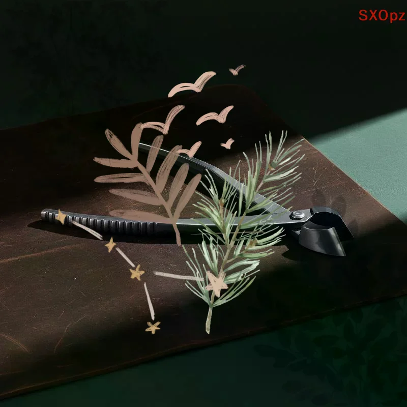 Frosted Bonsai Tools Shears Potted Gardening Without Trimming: Steel Pruning Pliers Leaf Bud Diagonal