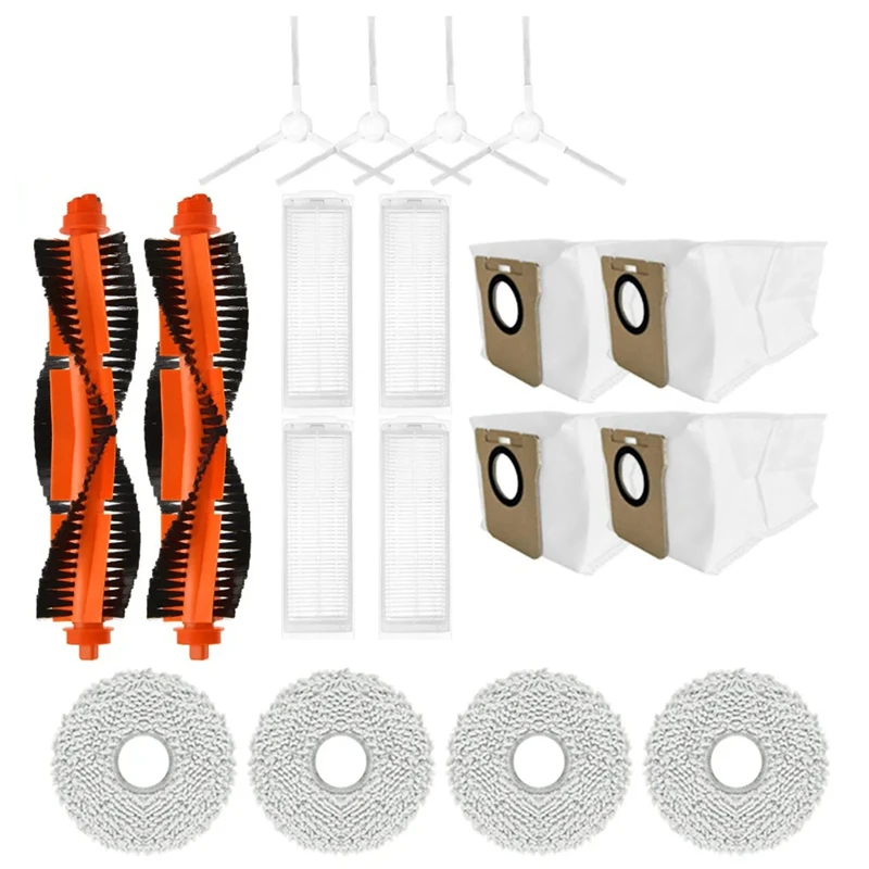

For Xiaomi M30 Pro/C107 Robot Vacuum Main Side Brush HEPA Filter Mop Pad Dust Bag Replacement Spare Parts