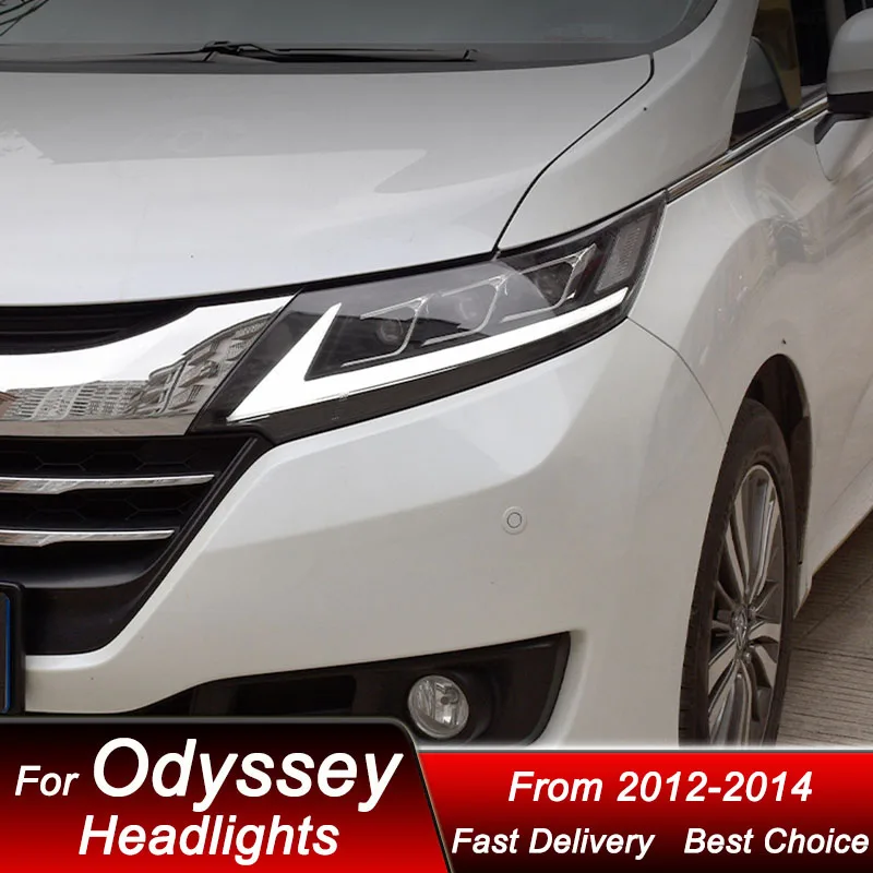 

Hot Car Headlights For Honda Odyssey 15-21 Lexus style full LED Assembly Upgrade High Configure Projector Lens Accessories Kit
