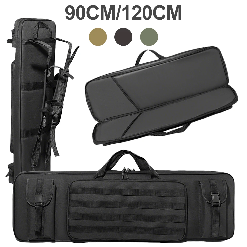 Funda de Rifle Suave de 90-120cm, Mochila para Arma, Funda para Escopeta, Carabina, Rifle de Airsoft, Bolsa de Hombro para Transporte de Armas de Caza