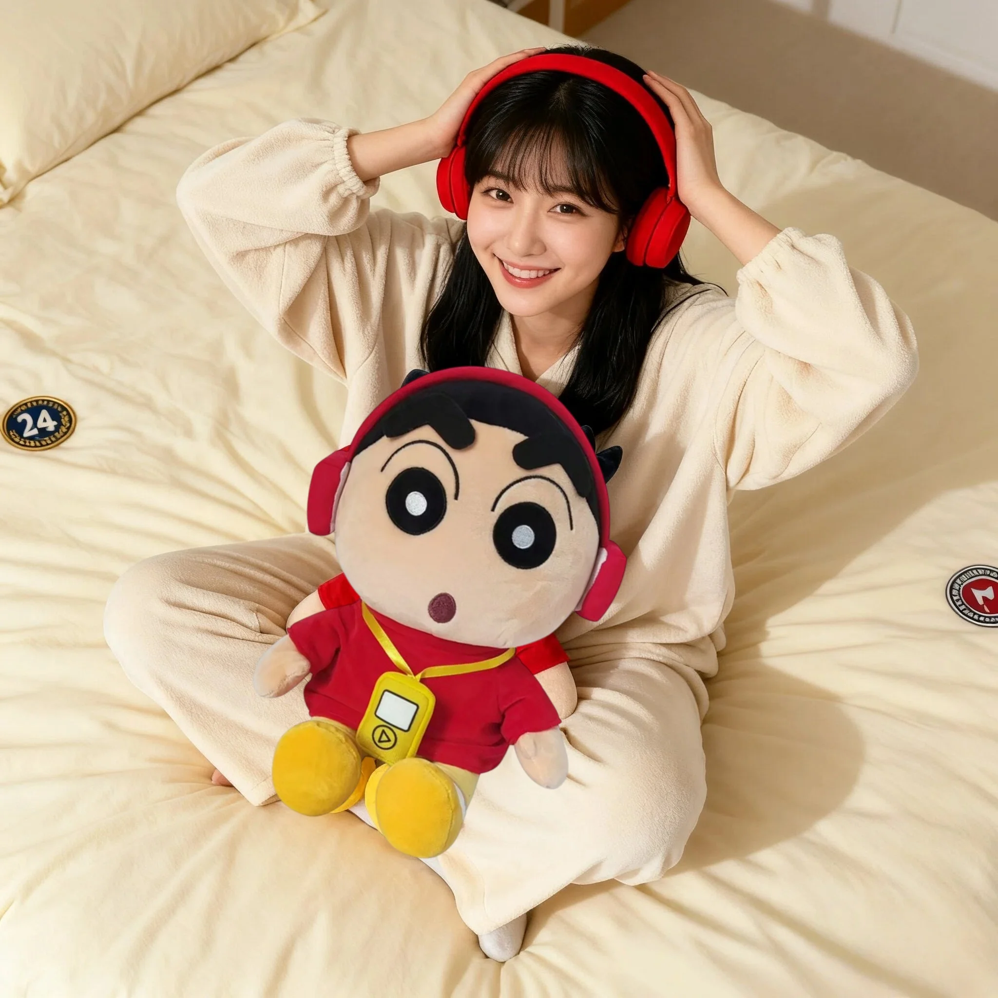 

Licensed Crayon Shin-chan Plush Toy 28cm, Official Stuffed Doll w/ Auth Tag, Cute Anime Gift for Fans Kids
