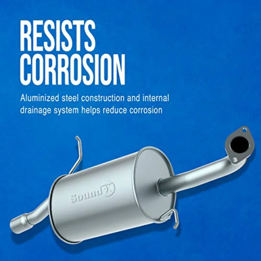 Direct Fit uitlaatdemper met 1,75 uitlaat buitendiameter voor verbeterde prestaties en diepe bastoon in Mazda 626 Applicati