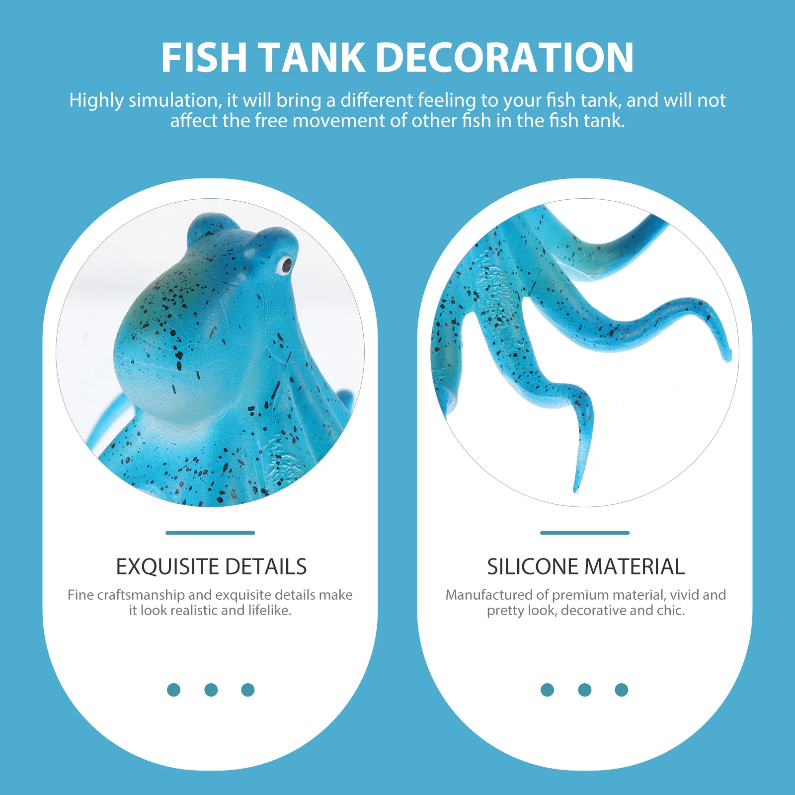 

Silicone OctopusModel TabletopDecoration HomeDecor AquariumAccessories FishTank