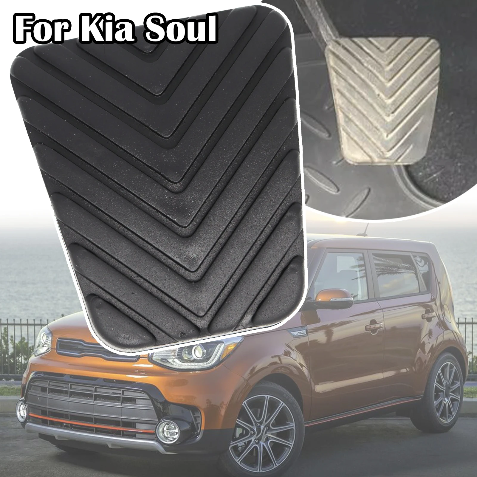 Brake Clutch Foot Pedal Pad Cover For Kia Soul AM PS Sportage 3 4 NB7 JE KM SL QL 2009 - 2012 2013 2014 2015 2016 2017 2018 2019