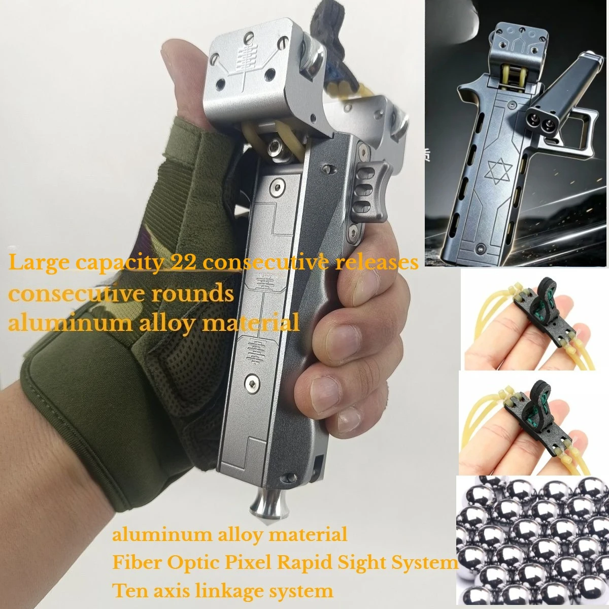 Outdoor Portable High-precision High-power Hunting Tool with Large Capacity Automatic Loading All Metal Rapid Fire