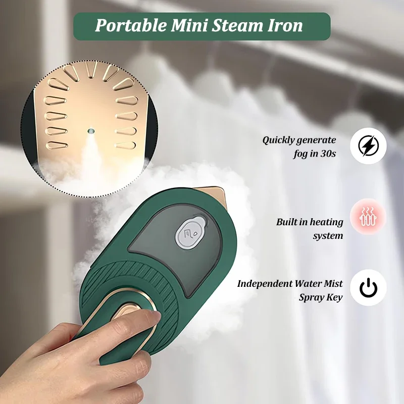 Xiaomi 핸드 헬드 미니 의류 기선 여행 접이식 휴대용 스팀 다리미 의류 습식 건식 전기 의류 다림질 기계