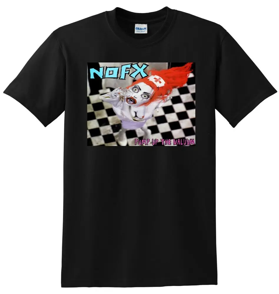 NOFX T SHIRT Pump Up The Valuum Vinyl Cd Cover SMALL MEDIUM LARGE Or XL Unisex T-shirts For Man Woman Short