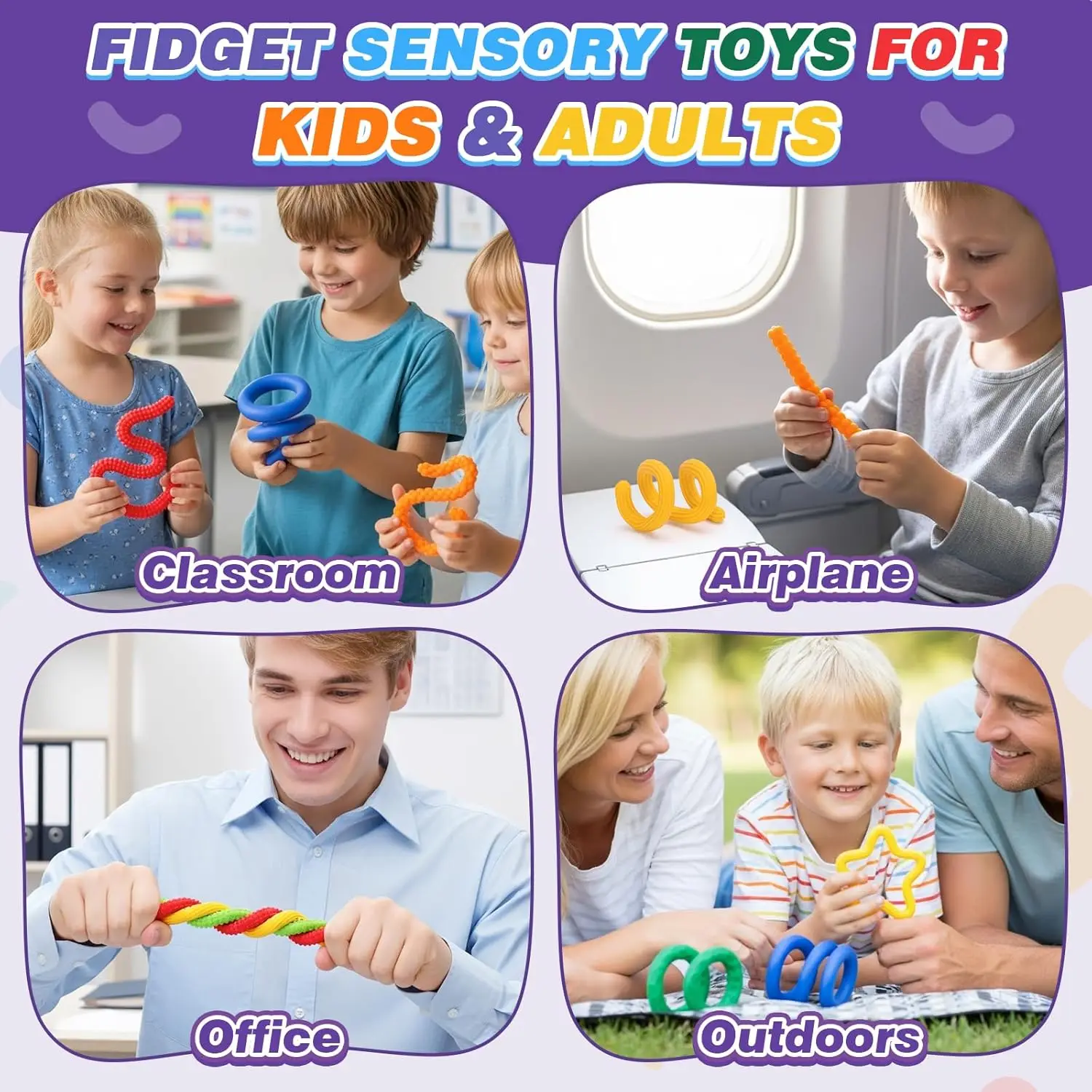 8 قطعة EDC تململ العصي الحسية اللعب ، كرات القلق التوحد تهدئة طفل الكبار القلق الإغاثة الإجهاد لعبة حسية ، هدايا عيد الميلاد #6